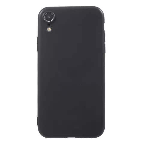 Matte flexible TPU H&uuml;lle iPhone XR - Schwarz