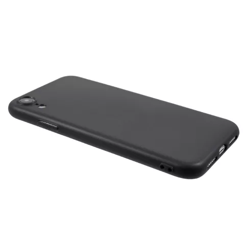 Matte flexible TPU H&uuml;lle iPhone XR - Schwarz