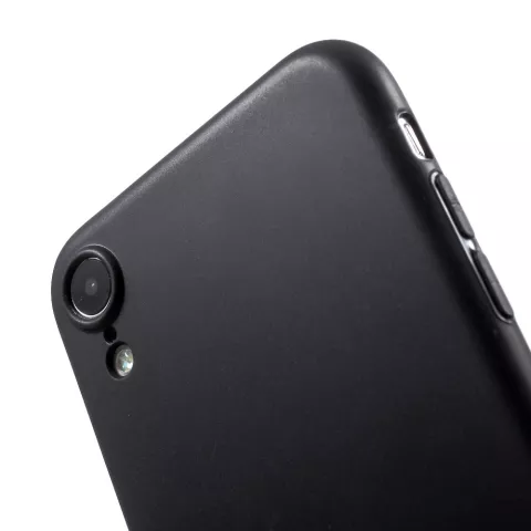 Matte flexible TPU H&uuml;lle iPhone XR - Schwarz