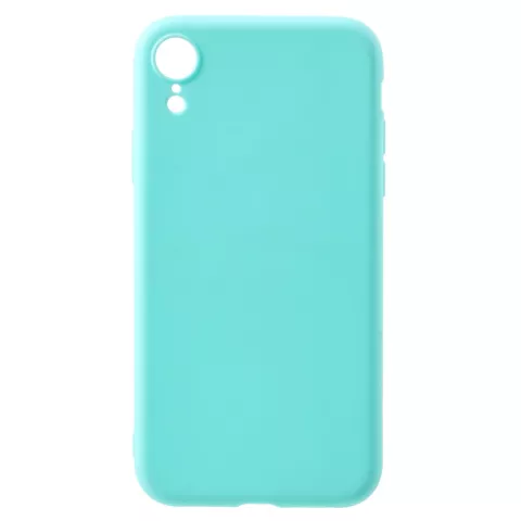 Flexible TPU H&uuml;lle Mat iPhone XR - Cyan