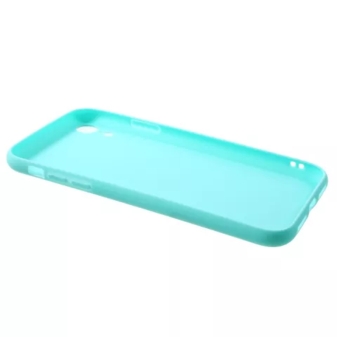 Flexible TPU H&uuml;lle Mat iPhone XR - Cyan