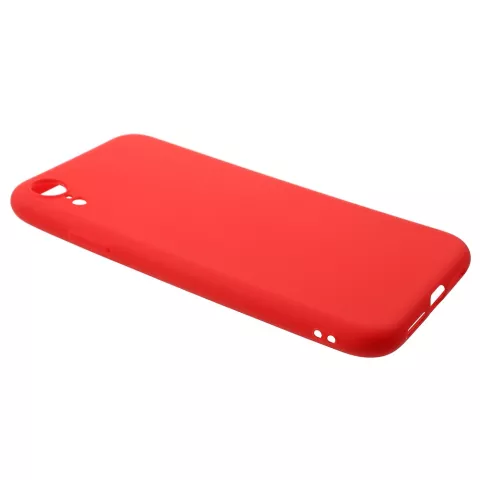 Glatte matte rote H&uuml;lle iPhone XR - Rot