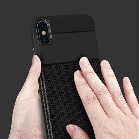 Flexible Anti-Rutsch-TPU-H&uuml;lle iPhone XR - Schwarz