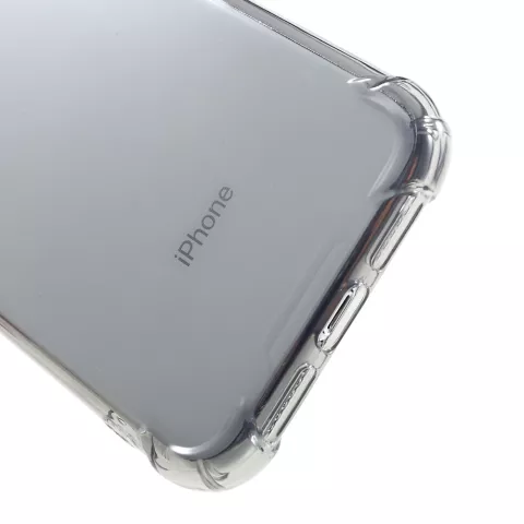 Transparente stossfeste H&uuml;lle TPU iPhone XR - Transparent Grau