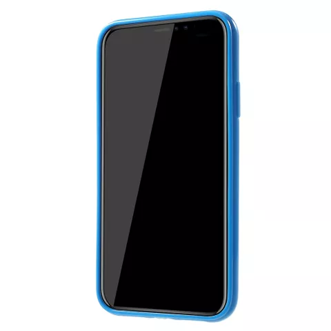 Flexible TPU iPhone XR H&uuml;lle - gl&auml;nzend blau