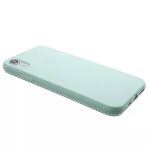 Flexible TPU iPhone XR H&uuml;lle - gl&auml;nzend gr&uuml;n