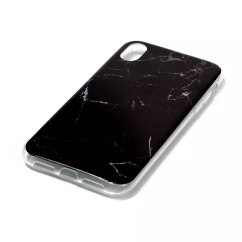 Marmor TPU H&uuml;lle iPhone XR H&uuml;lle - Schwarz