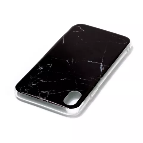 Marmor TPU H&uuml;lle iPhone XR H&uuml;lle - Schwarz