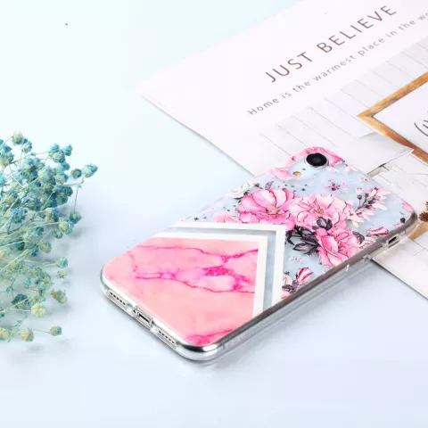 Diamant TPU iPhone XR H&uuml;lle - Pink