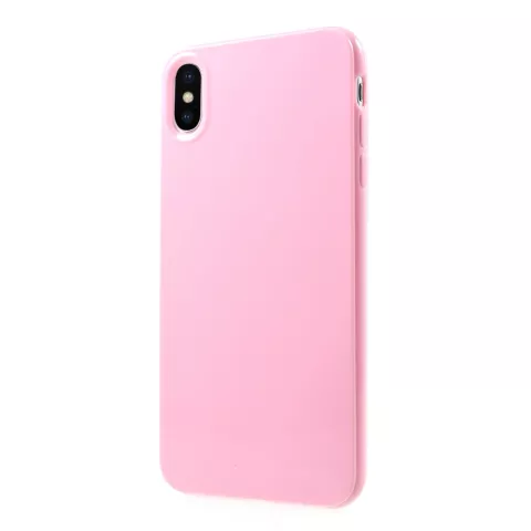 Flexible TPU-H&uuml;lle f&uuml;r iPhone XS Max H&uuml;lle - Shiny Pink