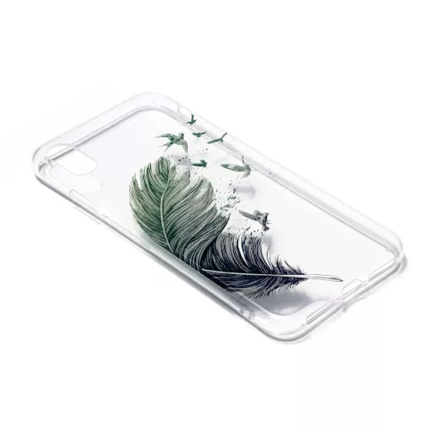 Feather Bird H&uuml;lle iPhone XS Max H&uuml;lle TPU - Transparent