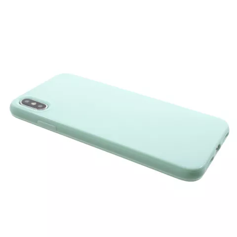 Flexible TPU H&uuml;lle iPhone XS Max H&uuml;lle - Cyan