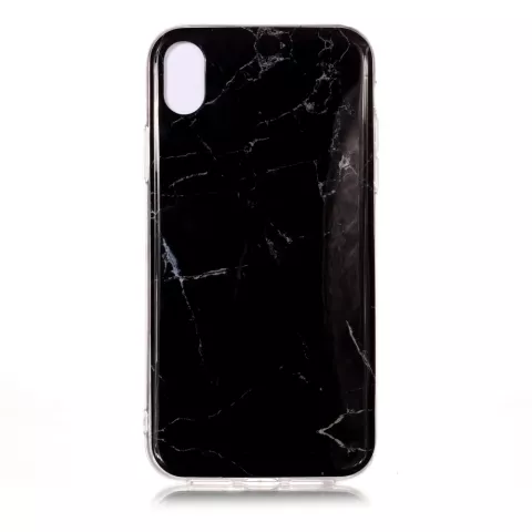 Marmor TPU H&uuml;lle iPhone XS Max H&uuml;lle - Schwarz