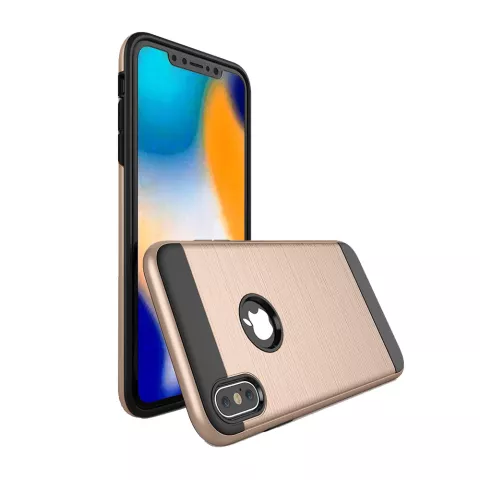 Geb&uuml;rstete Schutzh&uuml;lle iPhone XS Max H&uuml;lle - Gold