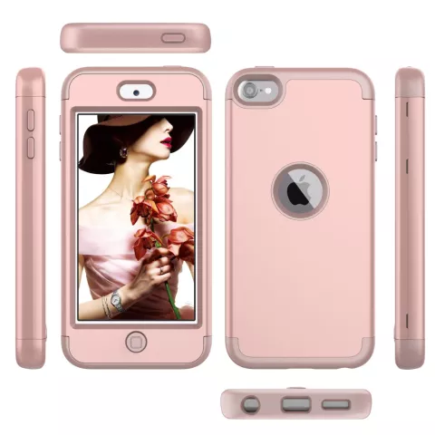 R&uuml;stung Stossfester Silikon Polycarbonat iPod Touch 5 6 7 H&uuml;lle - Pink