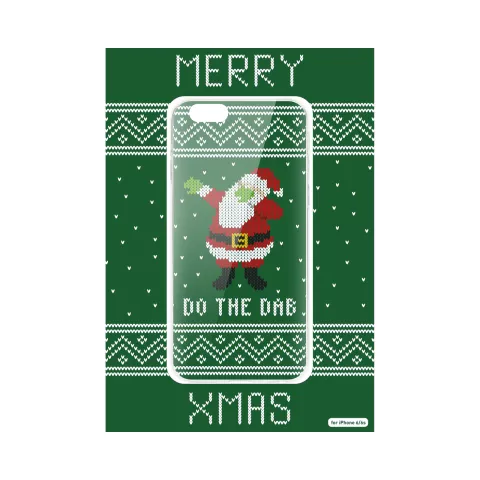 FLAVR Christmas Cardcase H&auml;sslicher Weihnachtspullover tupfen iPhone 6 6s - Gr&uuml;n