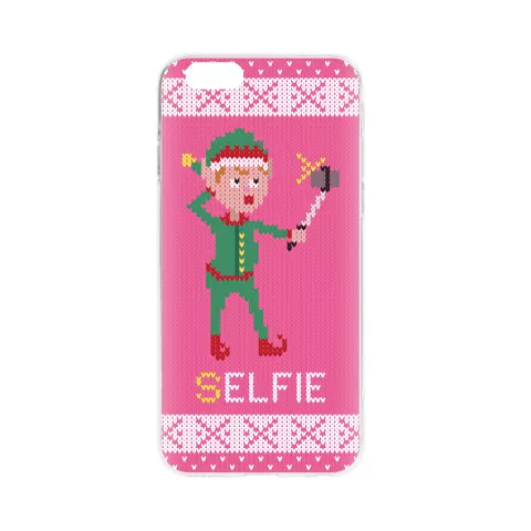 FLAVR Christmas Cardcase H&auml;sslicher Weihnachtsweihnachtspullover Selfie Elf iPhone 6 6s - Pink