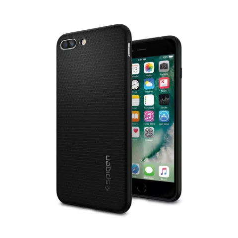 Spigen Liquid Air H&uuml;lle robust iPhone 7 Plus 8 Plus - Schwarz