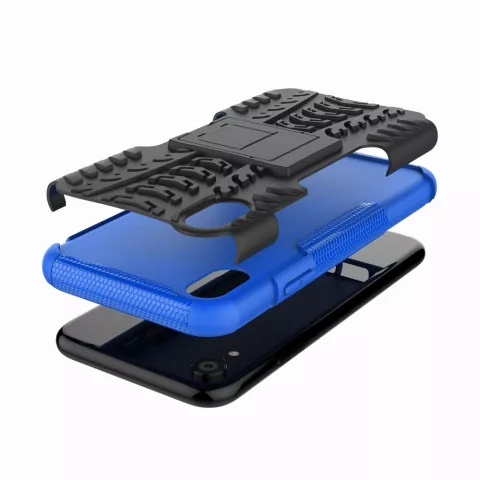 Hybrid Standardgeh&auml;use stossfeste Abdeckung iPhone XS Max - Blau