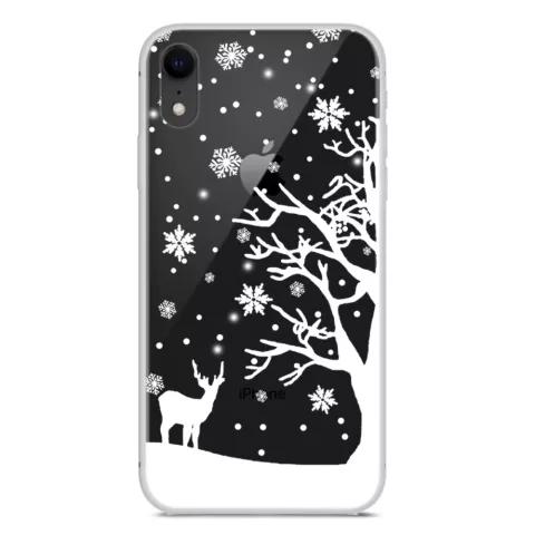 Weihnachten flexible Schneedecke Winter Fall Weihnachten iPhone XR - Transparent