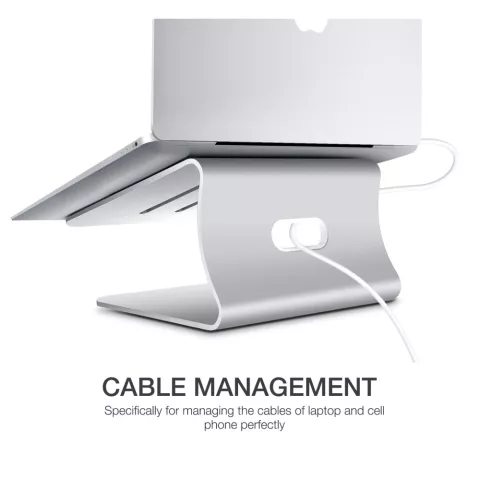 Datei Ergonomisches Aluminium Laptop Macbook Halter St&auml;nder St&auml;nder - Silber