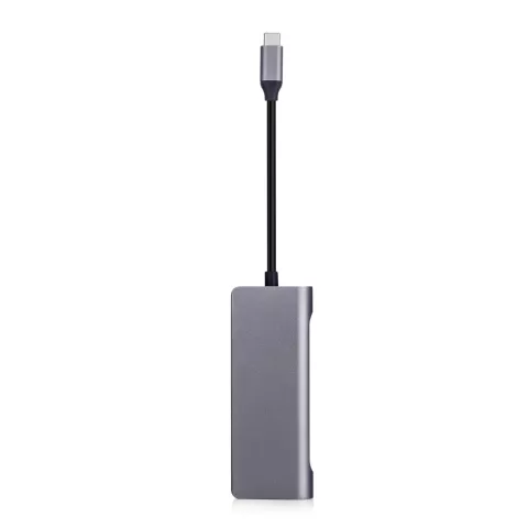 USB C-Multiport-Hub mit 4K HDMI SD TF-Kartenleser 2 USB 3.0 RJ45-Gigabit-Ethernet-Adapter