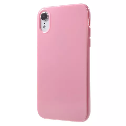 Gl&auml;nzende weiche TPU-H&uuml;lle f&uuml;r iPhone XR - Pink H&uuml;lle