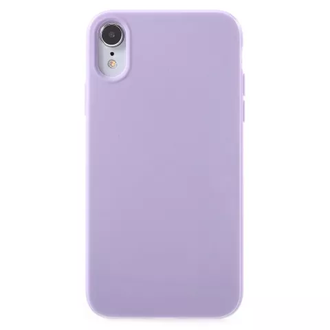 Gl&auml;nzende weiche TPU-H&uuml;lle f&uuml;r iPhone XR - Lila H&uuml;lle