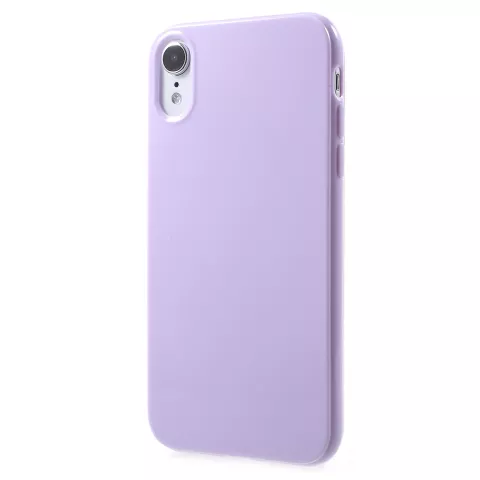 Gl&auml;nzende weiche TPU-H&uuml;lle f&uuml;r iPhone XR - Lila H&uuml;lle