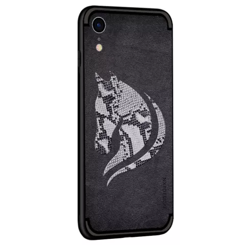 NXE Snake Tubing Horse TPU H&uuml;lle f&uuml;r iPhone XR - Schwarze H&uuml;lle