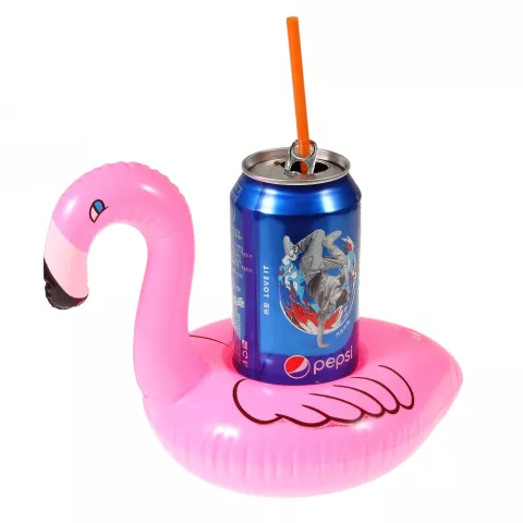 Aufblasbarer Flamingo-Getr&auml;nkehalter - Pink