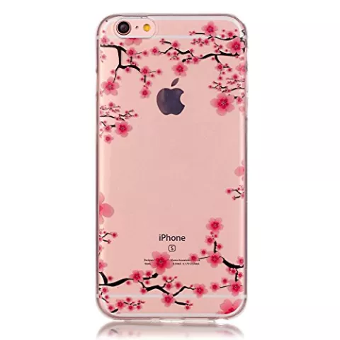 Klare Bl&uuml;te iPhone 6 6s TPU H&uuml;lle - Pink