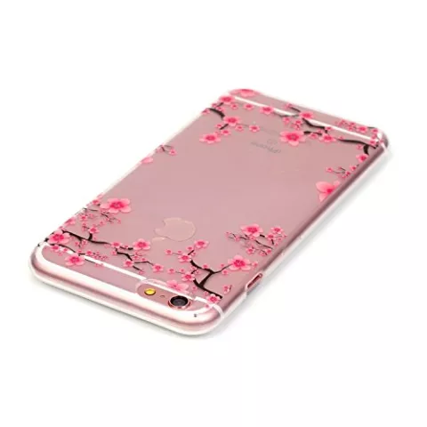 Klare Bl&uuml;te iPhone 6 6s TPU H&uuml;lle - Pink