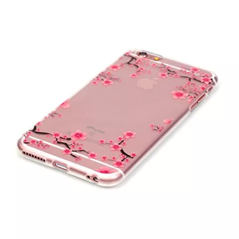 Klare Bl&uuml;te iPhone 6 6s TPU H&uuml;lle - Pink