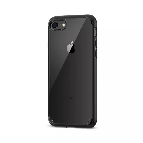 Spigen Ultra Hybrid 2 transparente H&uuml;lle iPhone 7 8 SE 2020 SE 2022 H&uuml;lle - Schwarz