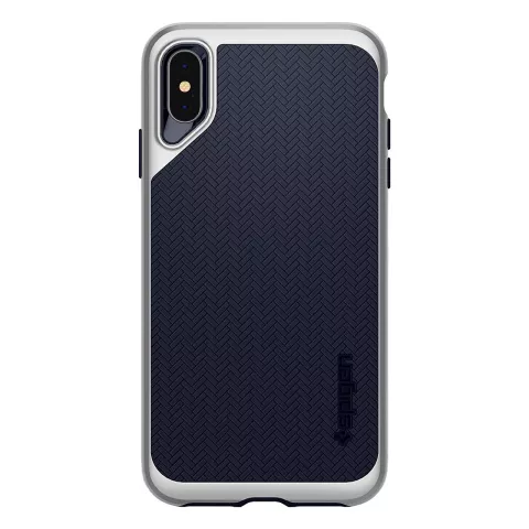 Spigen Neo Hybrid H&uuml;lle Kompatibel mit iPhone XS Max Silber H&uuml;lle