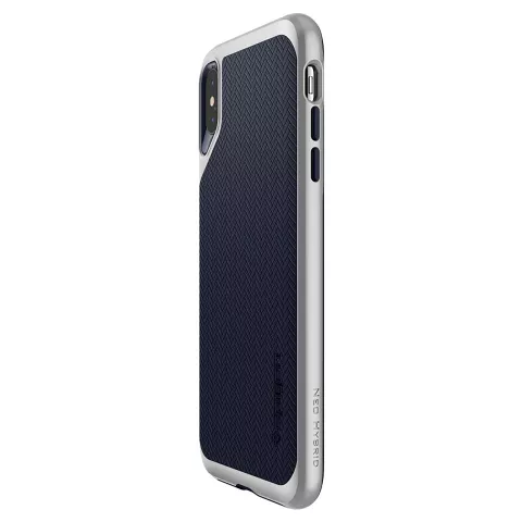 Spigen Neo Hybrid H&uuml;lle Kompatibel mit iPhone XS Max Silber H&uuml;lle