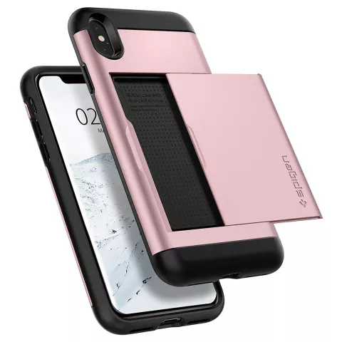 Spigen Slim Armor CS H&uuml;lle Rotgold Schutz iPhone XS Max Ros&eacute;gold H&uuml;lle