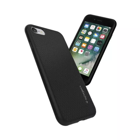 Spigen Liquid Air H&uuml;lle iPhone 7 8 SE 2020 SE 2022 H&uuml;lle - Schwarz