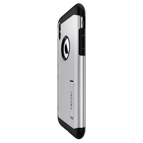 Spigen Slim Armor H&uuml;lle Kompatibel mit iPhone XS Max - Silberne H&uuml;lle