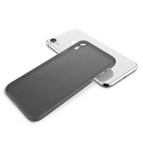 Spigen Air Skin H&uuml;lle iPhone XR transparente H&uuml;lle - Schwarz transparent