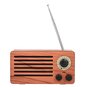 NR-3013 Mini Holzstruktur Retro FM Radio Drahtloser Bluetooth-Lautsprecher - Holzfarbe Hellbraun