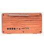 NR-3013 Mini Holzstruktur Retro FM Radio Drahtloser Bluetooth-Lautsprecher - Holzfarbe Hellbraun