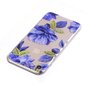 Durchscheinende blaue Blume iPhone 7 8 SE 2020 SE 2022 TPU H&uuml;lle - Blau
