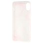 Marmortasche TPU Marmor iPhone X XS - Pink Weiss