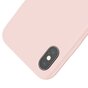 Baseus Original LSR Serie Fl&uuml;ssigsilikon Gel H&uuml;lle iPhone XS Max Cover - Pink