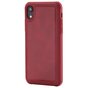 Magnetische rote Ledertasche iPhone XR - Rot