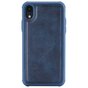 Magnetic Blue Ledertasche iPhone XR - Blau