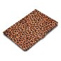 Panther Print iPad Pro 11-Zoll 2018 Etuis H&uuml;lle Leder Brieftasche Brieftasche - Brown Leopard