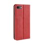 Vintage rote Ledertasche iPhone 7 8 SE 2020 SE 2022 - Rot